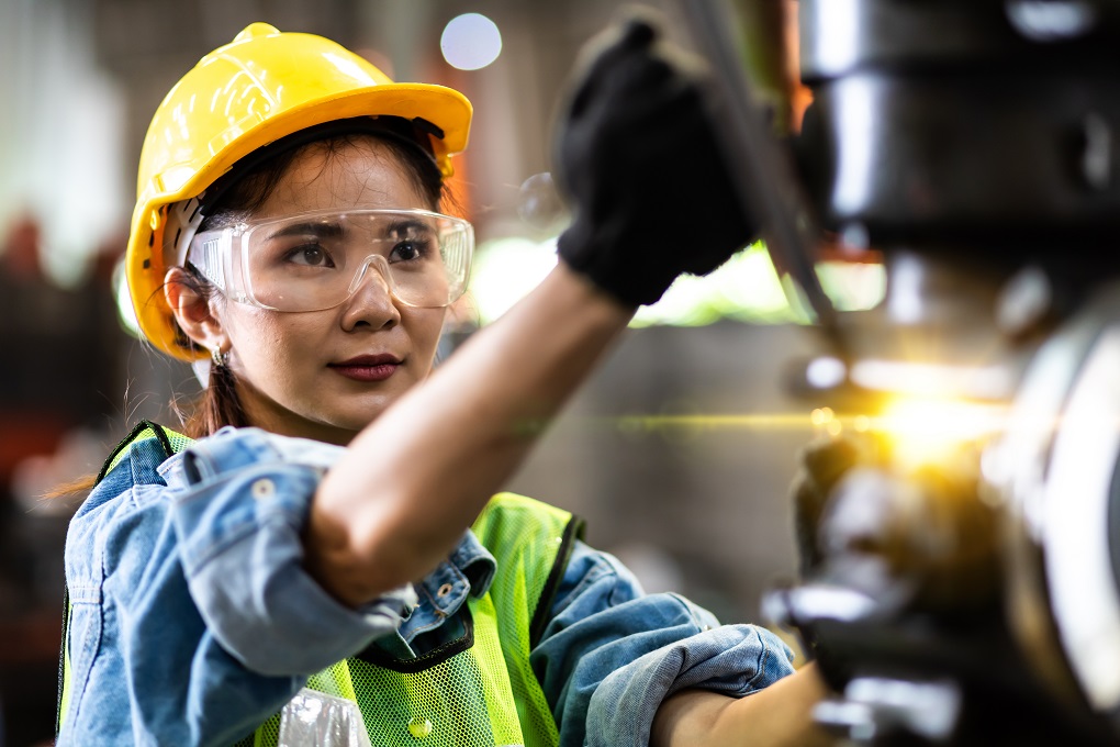 image of woman working